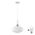 LED-Hängeleuchte an Kabel HARMA 1xE27/60W/230V Ø 30 cm mattchrom/weiß