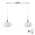 LED-Hängeleuchte an Kabel HARMA 2xE27/60W/230V mattchrom/weiß