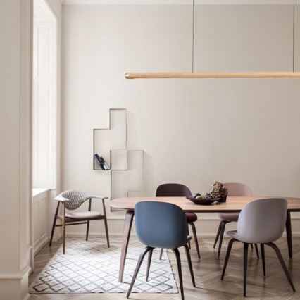 LED-Hängeleuchte an Schnur LED/22W/230V 4000K 120 cm Esche/Massivholz