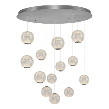 LED Hängeleuchte CREMONA 13xLED/5W/230V 3000K Matt-Chrom