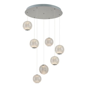 LED-Hängeleuchte CREMONA 7xLED/5W/230V 3000K mattes Chrom