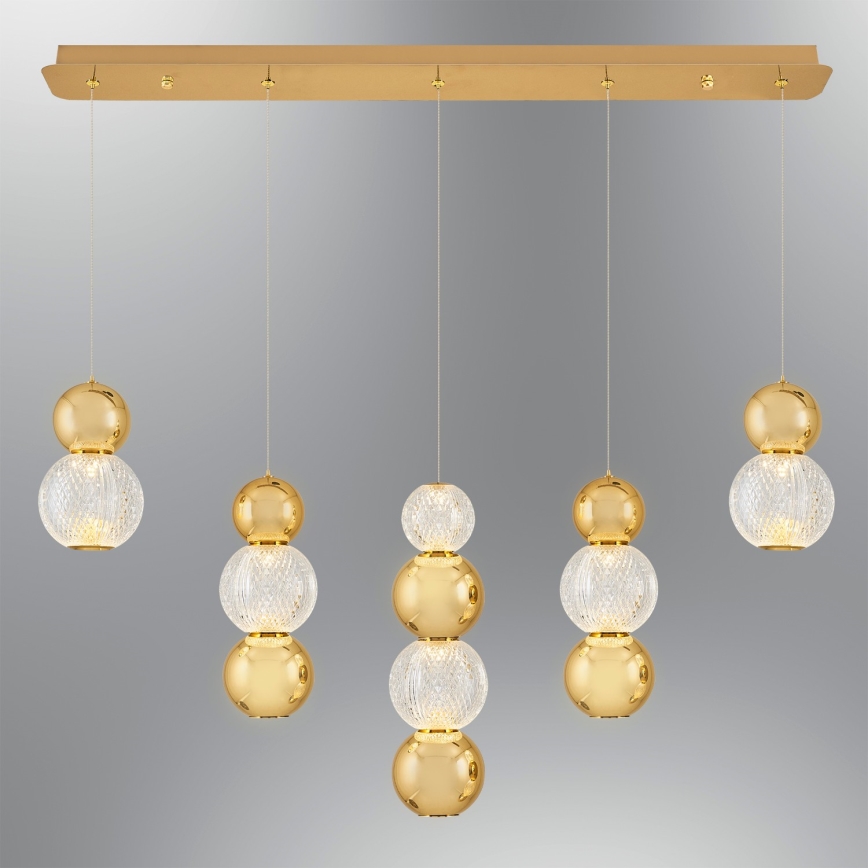 LED Hängeleuchte CREMONA LED/27W/230V 3000K Gold