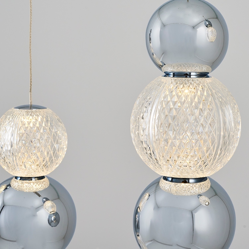 LED Hängeleuchte CREMONA LED/27W/230V 3000K Mattchrom