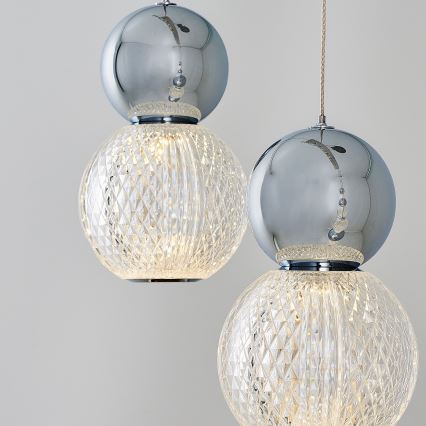 LED Hängeleuchte CREMONA LED/27W/230V 3000K Mattchrom