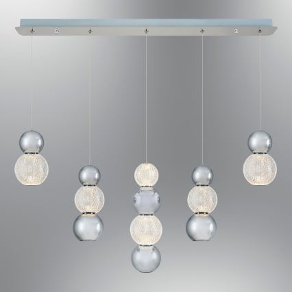 LED Hängeleuchte CREMONA LED/27W/230V 3000K Mattchrom