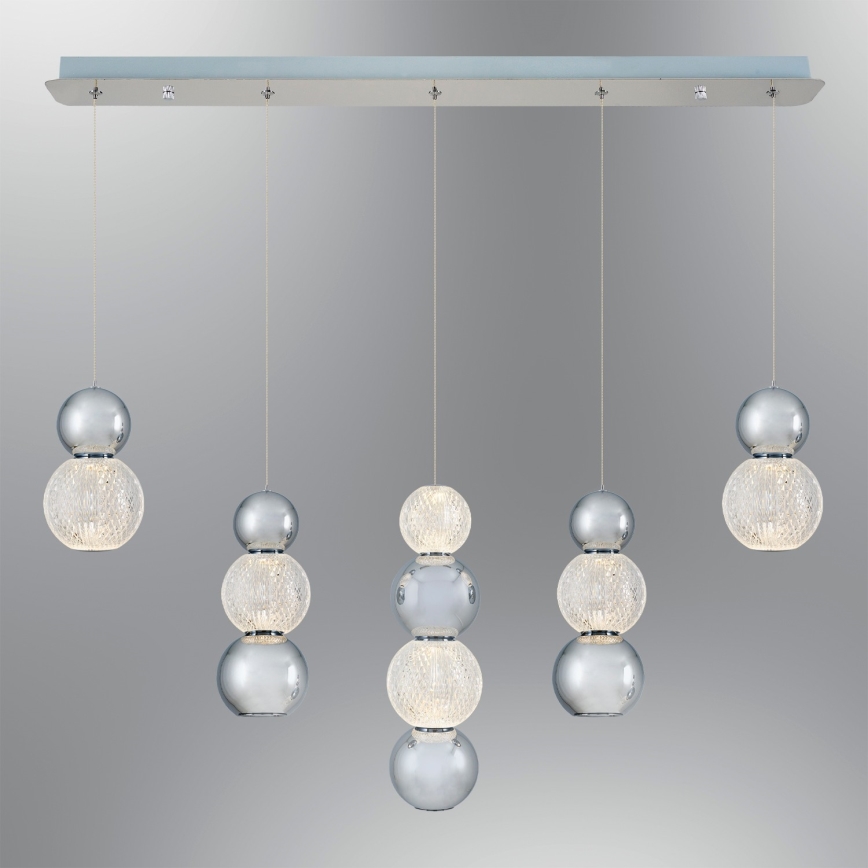 LED Hängeleuchte CREMONA LED/27W/230V 3000K Mattchrom