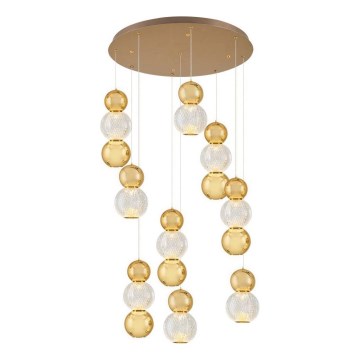 LED Hängeleuchte CREMONA LED/51W/230V 3000K gold