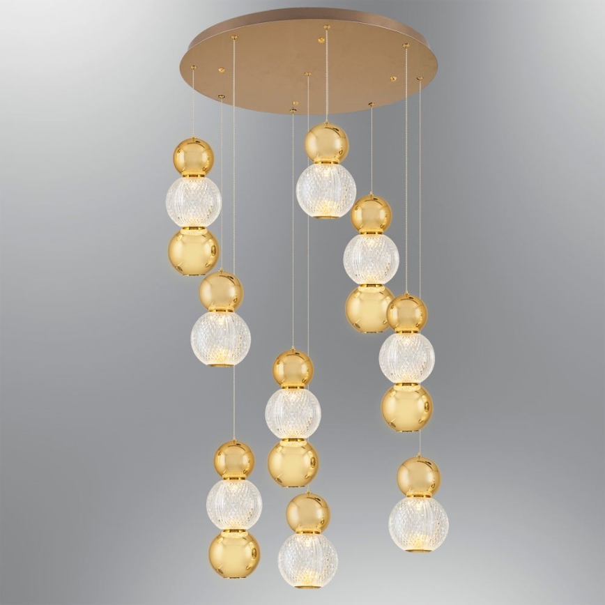 LED Hängeleuchte CREMONA LED/51W/230V 3000K gold