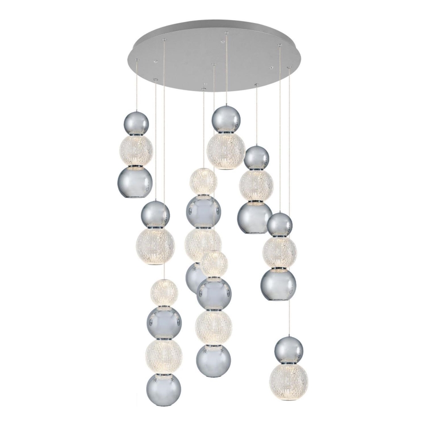 LED Hängeleuchte CREMONA LED/51W/230V 3000K mattes Chrom