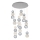 LED Hängeleuchte CREMONA LED/51W/230V 3000K mattes Chrom