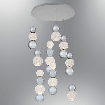 LED Hängeleuchte CREMONA LED/51W/230V 3000K mattes Chrom