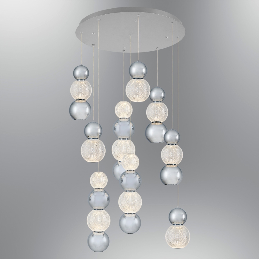 LED Hängeleuchte CREMONA LED/51W/230V 3000K mattes Chrom