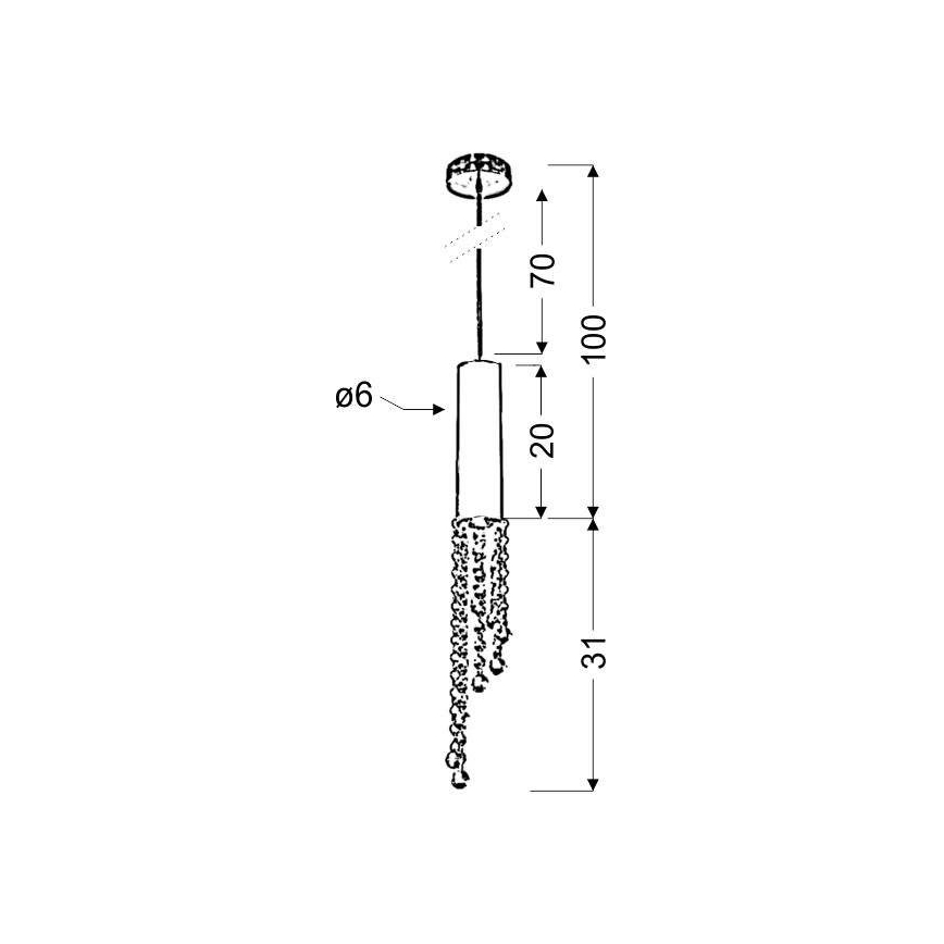 LED Hängeleuchte DUERO LED/3W/230V
