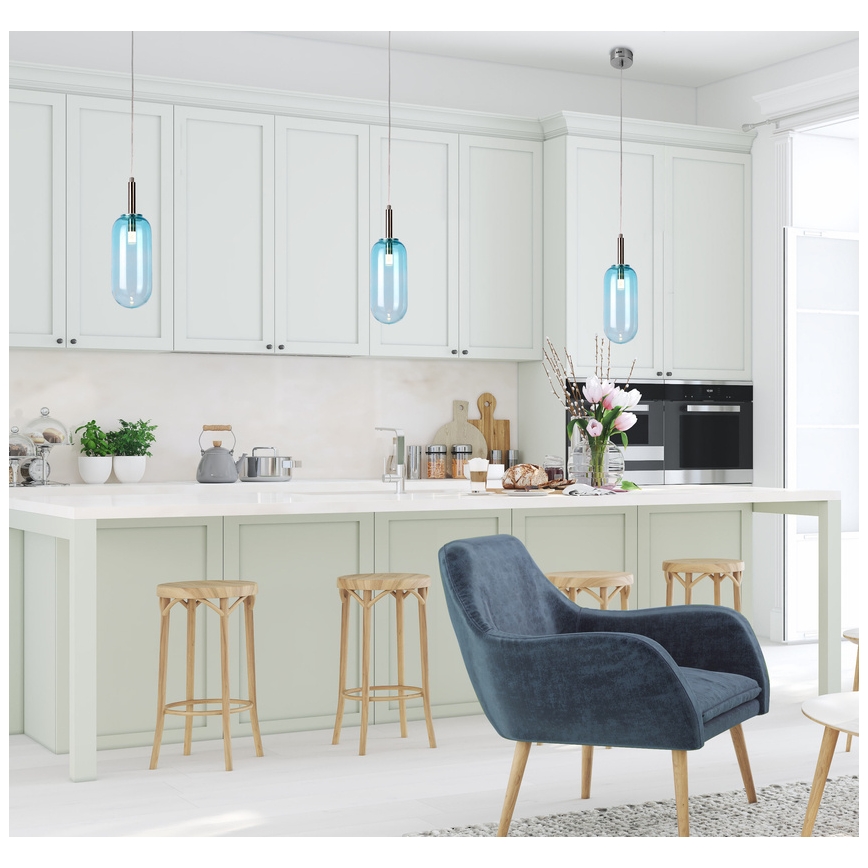 LED Hängeleuchte FIUGGI LED/6W/230V blau