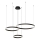 LED-Hängeleuchte GRAVITY LED/108W/230V schwarz