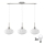LED-Hängeleuchte HARMA 3xE27/60W/230V mattchrom/weiß