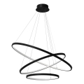 LED-Hängeleuchte HOOP LED/93W/230V d 80 cm 4000K schwarz