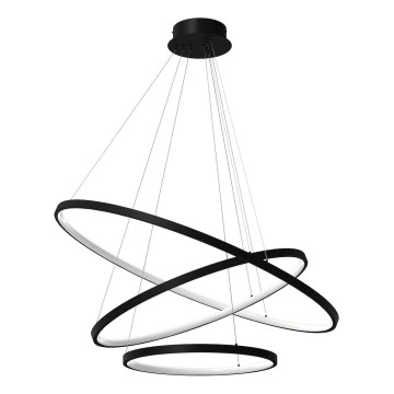 LED-Hängeleuchte HOOP LED/93W/230V d 80 cm 4000K schwarz