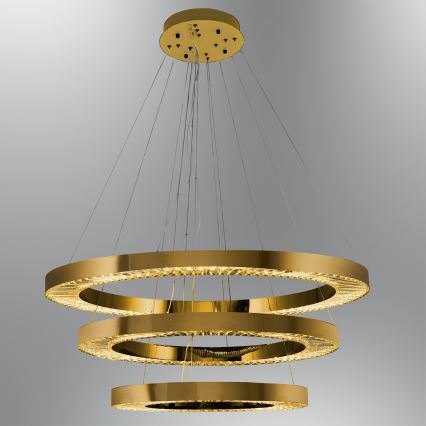 LED Hängeleuchte JESI LED/99W/230V 3000K Ø 100 cm Bronze