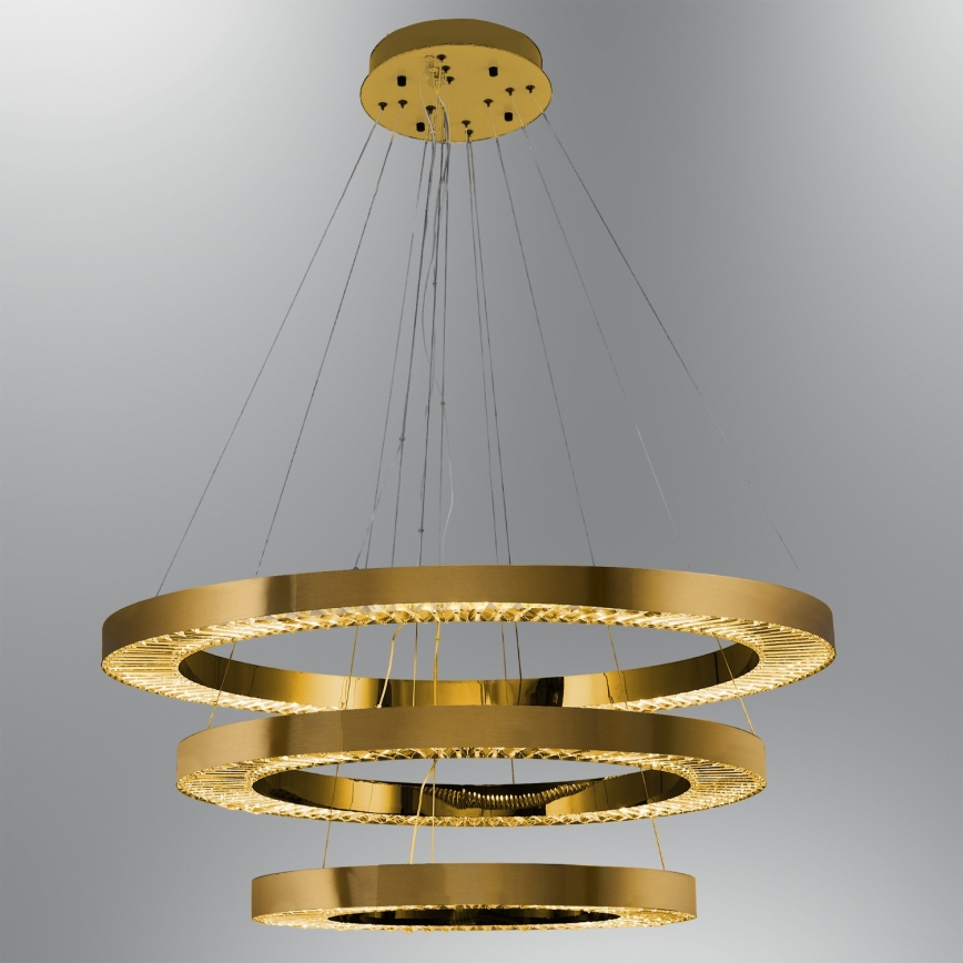 LED Hängeleuchte JESI LED/99W/230V 3000K Ø 100 cm Bronze