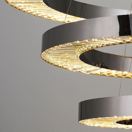 LED Hängeleuchte JESI LED/99W/230V 3000K Ø 100 cm Silber