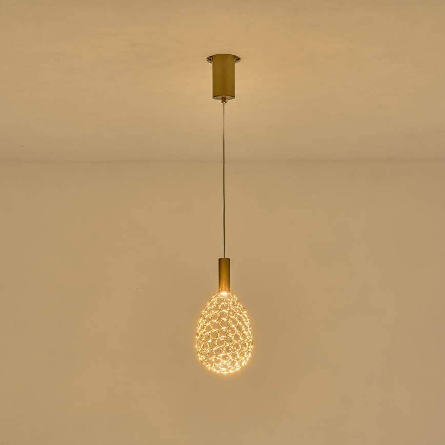 LED-Hängeleuchte LED/6,3W/230V 3000K golden d 14 cm