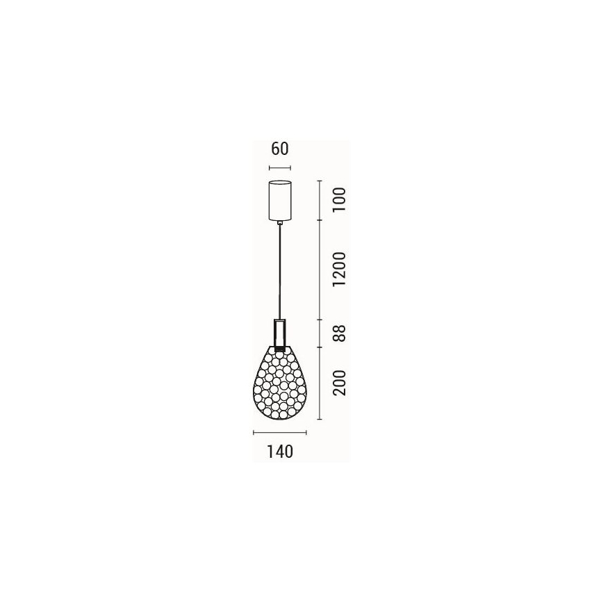LED-Hängeleuchte LED/6,3W/230V 3000K golden d 14 cm