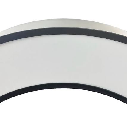 LED-Hängeleuchte LED/60W/230V 4000K d 120 cm schwarz