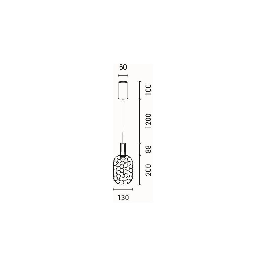 LED-Hängeleuchte PERFORATO LED/6,3W/230V 3000K golden d 13 cm