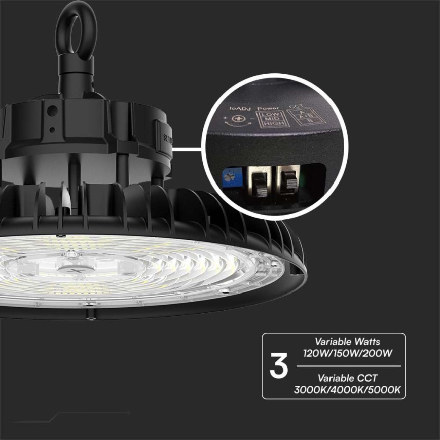 LED Industrie-Hallenleuchte High Bay LED/200W/230V 3000K/4000K/6000K IP65