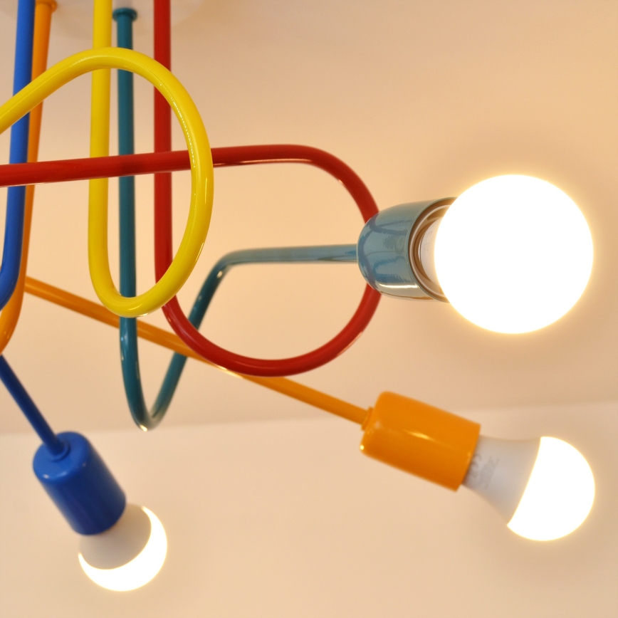 LED Deckenleuchte für Kinder OXFORD 5xE27/15W/230V