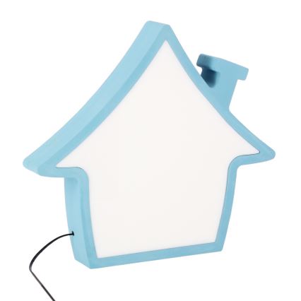 LED Kinder-Schreibtischlampe HOUSE LED/10W/230V blau