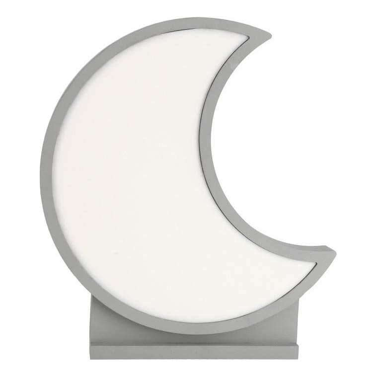 LED-Kinder-Tischlampe MOON LED/12W/230V grau