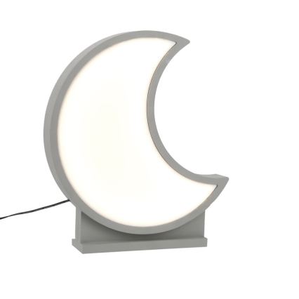 LED-Kinder-Tischlampe MOON LED/12W/230V grau