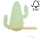 LED-Kinder-Wandleuchte mit Ablage CACTUS LED/4W/230V grün/Holz