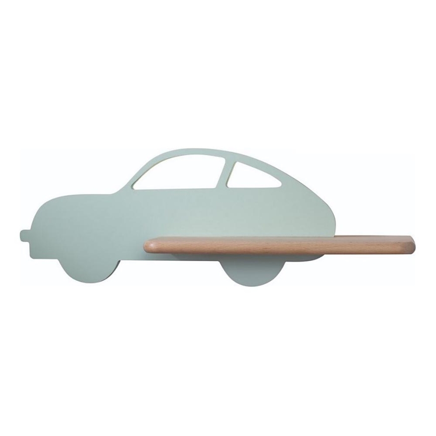 LED-Kinder-Wandleuchte mit Ablage CAR LED/5W/230V grün/Holz