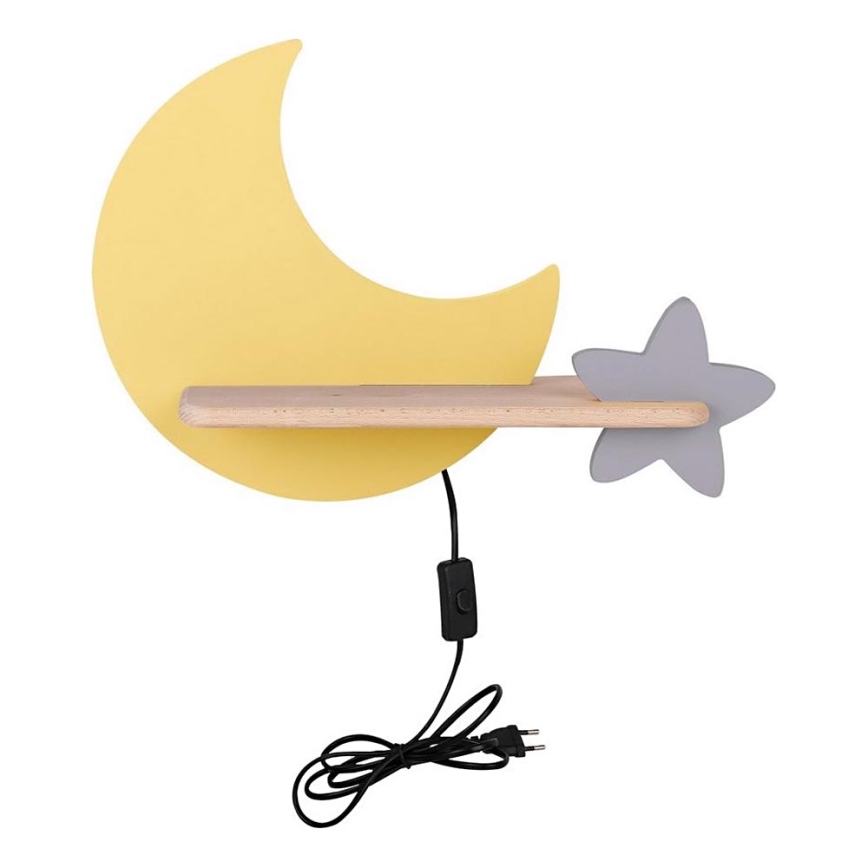 LED Kinder-Wandleuchte mit Ablage MOON LED/5W/230V,