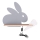LED Kinder-Wandleuchte mit Ablage RABBIT LED/4W/230V grau/weiß/Holz,