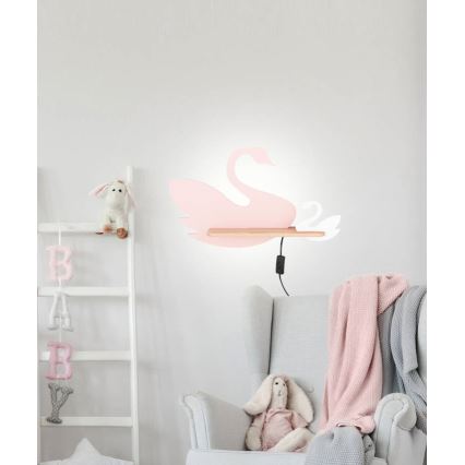 LED-Kinder-Wandleuchte mit Ablage SWAN LED/5W/230V