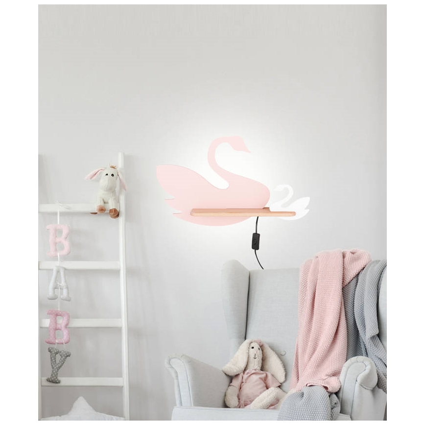 LED-Kinder-Wandleuchte mit Ablage SWAN LED/5W/230V