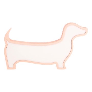 LED Kinderschreibtischlampe DOG LED/12W/230V rosa