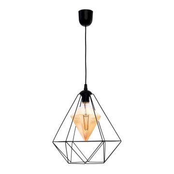 LED-Kronleuchter an einer Schnur ALAMBRE 1xE27/4W/230V schwarz