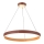 LED Kronleuchter an Kabel LEATHER LED/47,8W/230V braun/orange