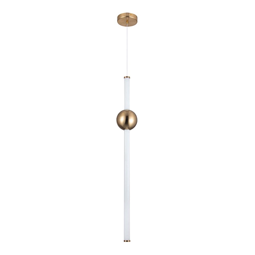 LED Kronleuchter an Kabel LED/30W/230V weiß/kupferfarben