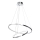 LED Kronleuchter an Kabel ROTONDA LED/51W/230V glänzender Chrom