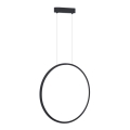 LED Kronleuchter an Kabel SATURNO LED/28W/230V Ø 50 cm IP44 Anthrazit