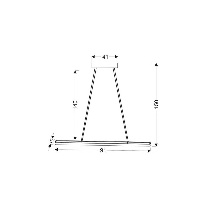 LED-Kronleuchter an Schnur COCONUT LED/28W/230V
