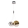 LED-Kronleuchter ENNA an Seil 3xG9/5W/230V 3000K rauchfarben/goldfarben