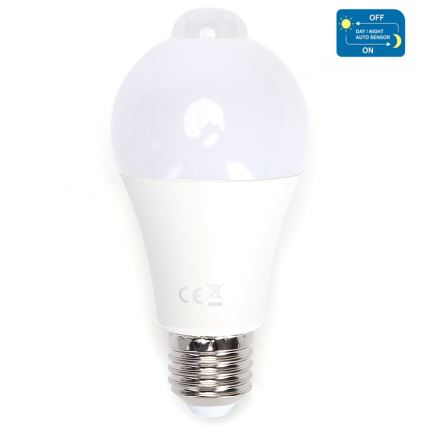 LED-Glühbirne mit Bewegungs- und Dämmerungssensor A60 E27/12W/230V 6500K - Aigostar
