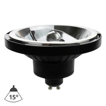 LED-Lampe AR111 GU10/12W/230V 3000K 15° schwarz